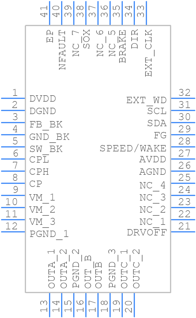 MCF8316A1VRGFR - Texas Instruments - PCB symbol