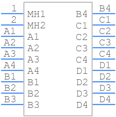 3S616-62S4-B00 PP - 3M - PCB symbol