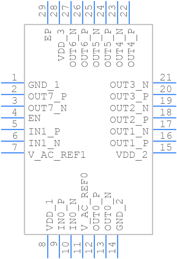 LMK1D2104RHDR - Texas Instruments - PCB symbol
