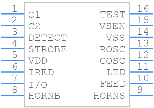 RE46C165SW16F - Microchip - PCB symbol