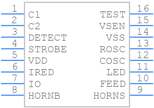 RE46C168SW16F - Microchip - PCB symbol