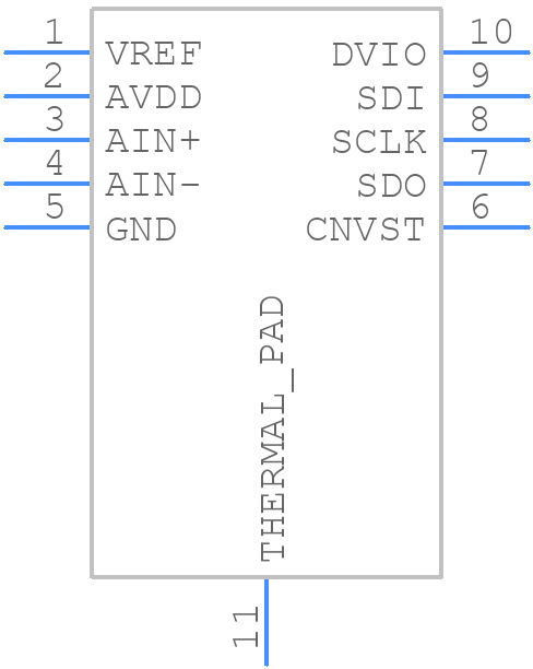 MCP33131D-10-E/MN - Microchip - PCB symbol