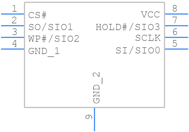 MX35LF4GE4AD-Z4I - Macronix - PCB symbol