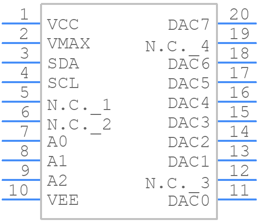 TDA8444AT - NXP - PCB symbol