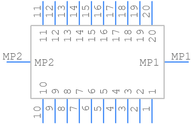 DF13EA-20DP-1.25V(22) - Hirose - PCB symbol