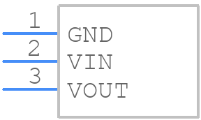 MCP1701A-5002I/TO - Microchip - PCB symbol