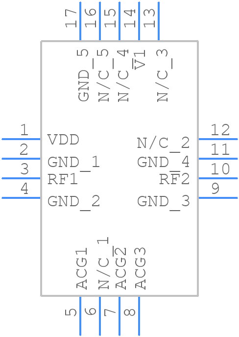 HMC802ALP3ETR - Analog Devices - PCB symbol