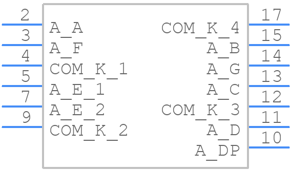 SC08-21YWA - Kingbright - PCB symbol