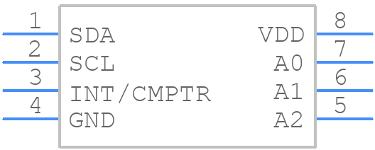 TCN75-3.3MUA - Microchip - PCB symbol