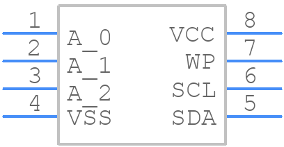 24LC16BT-I/SN - Microchip - PCB symbol