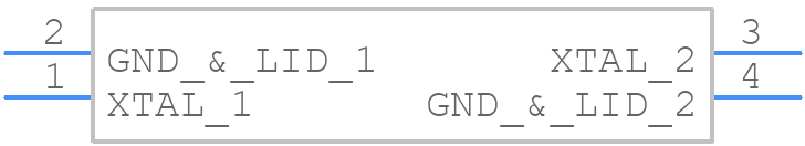 LFXTAL026396Reel - IQD - PCB symbol