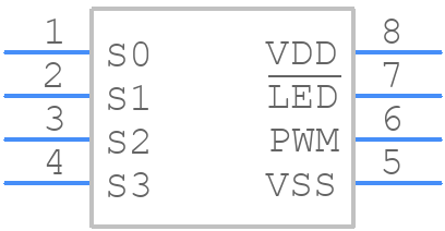 HCS301/SN - Microchip - PCB symbol