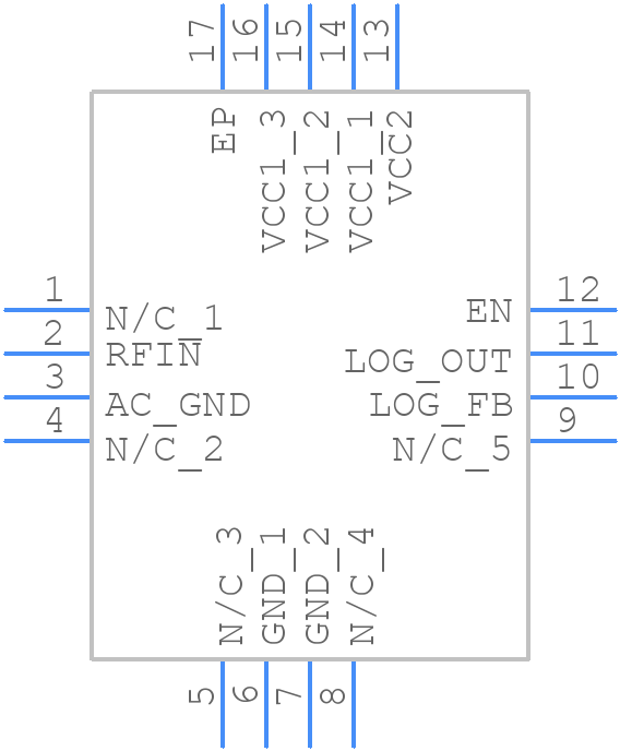 HMC662LP3E - Analog Devices - PCB symbol
