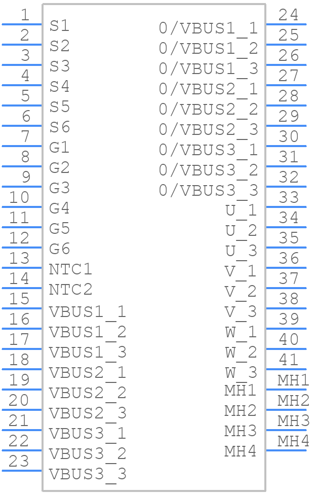 MSCSM70TAM05TPAG - Microchip - PCB symbol