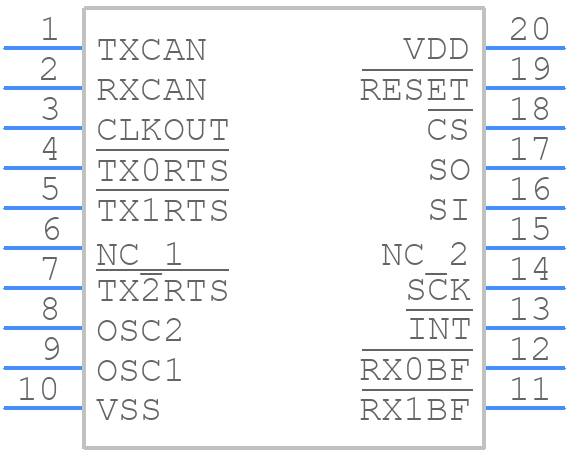MCP2510-I/ST - Microchip - PCB symbol