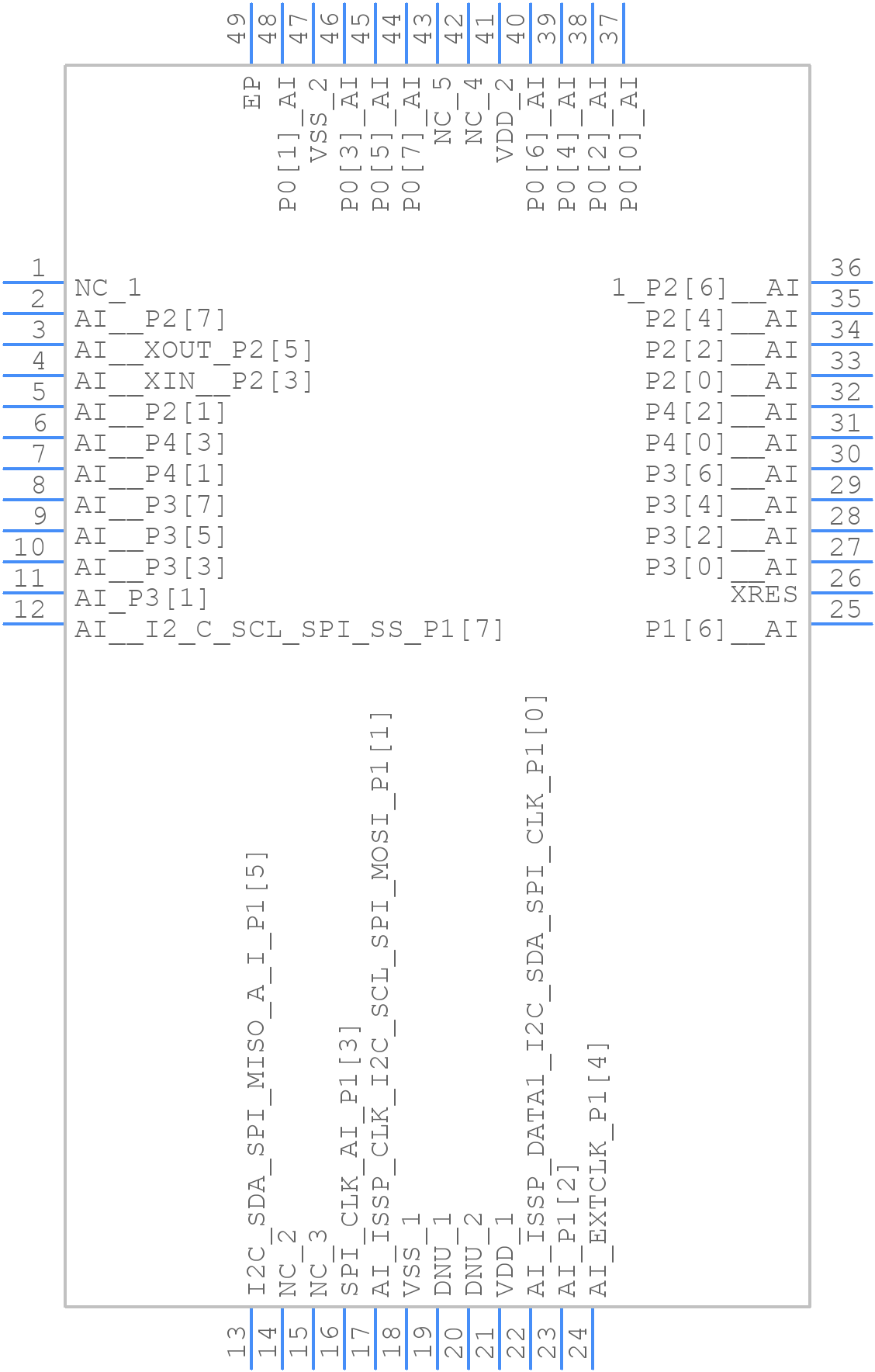 CY8C20636A-24LQXI - Infineon - PCB symbol