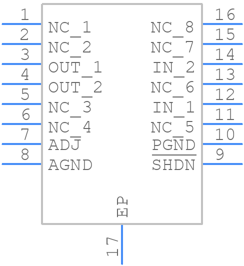 LT3021EDH#PBF - Analog Devices - PCB symbol