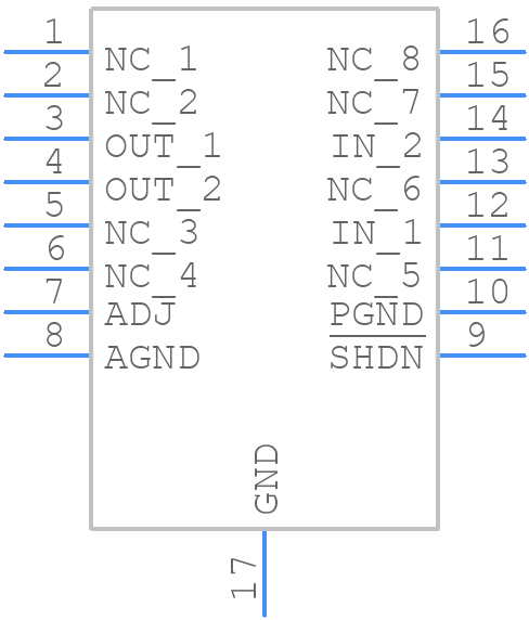 LT3021EDH#TRPBF - Analog Devices - PCB symbol