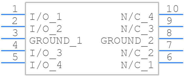 CTLTVS5-4 - Central Semiconductor - PCB symbol