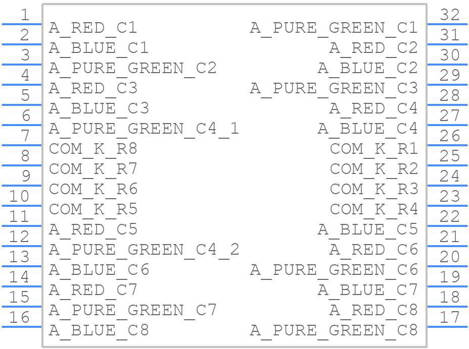 OSL642372-ARGB - OptoSupply - PCB symbol