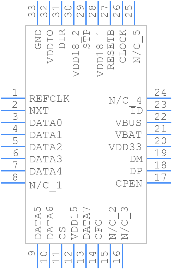 TUSB1210-Q1 - Texas Instruments - PCB symbol