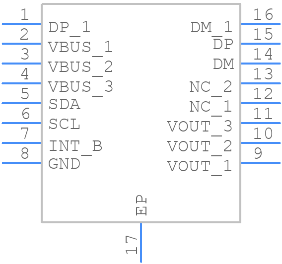 USB3751A-2-A4-TR - Microchip - PCB symbol
