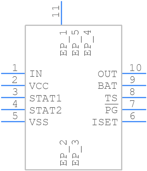 BQ24010DRCR - Texas Instruments - PCB symbol