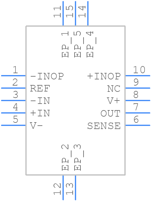 INA592IDRCT - Texas Instruments - PCB symbol
