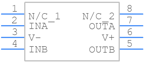 ICL7667CPAZ - Renesas Electronics - PCB symbol