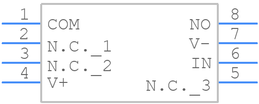 TS12A4516DG4 - Texas Instruments - PCB symbol