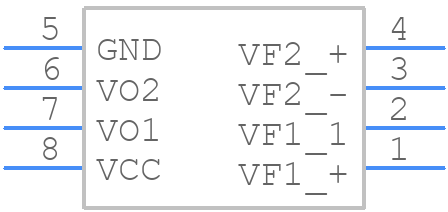 HCPL2531SDM - onsemi - PCB symbol