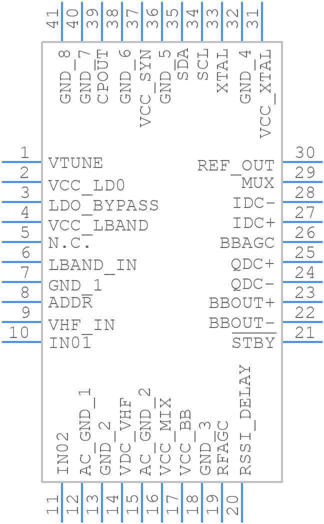 MAX2172ETL+ - Analog Devices - PCB symbol