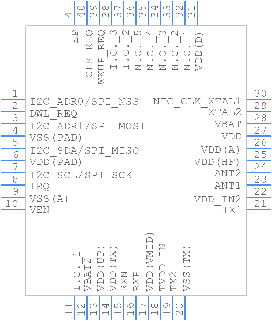 PN7161B1HN/C100Y - NXP - PCB symbol