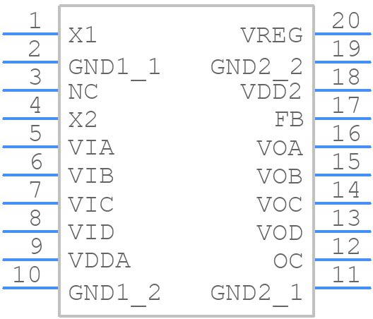 ADUM3470ARSZ - Analog Devices - PCB symbol