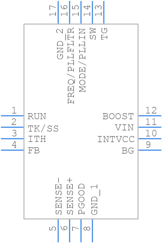 LTC3851AEUD-1#PBF - Analog Devices - PCB symbol