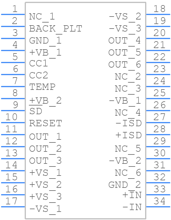 MP118FD - Apex Microtechnology - PCB symbol