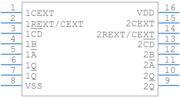 HEF4538BT-Q100J - Nexperia - PCB symbol