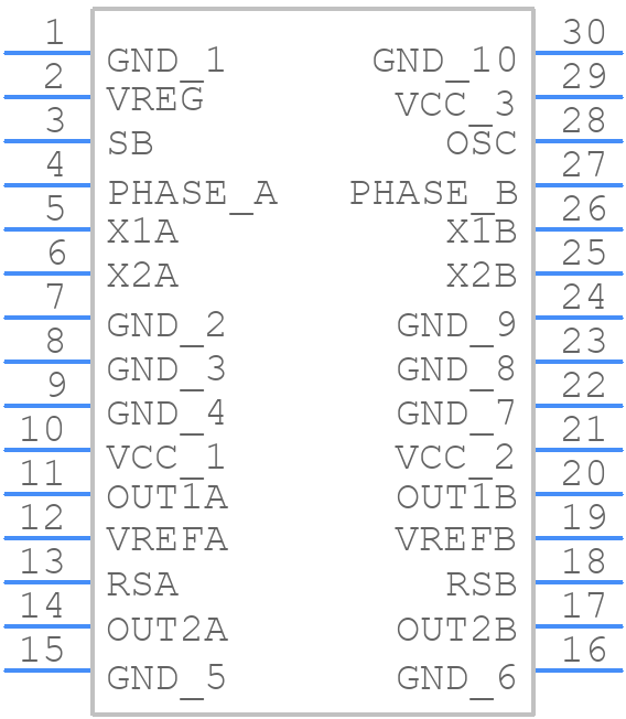 TB6562AFG - Toshiba - PCB symbol