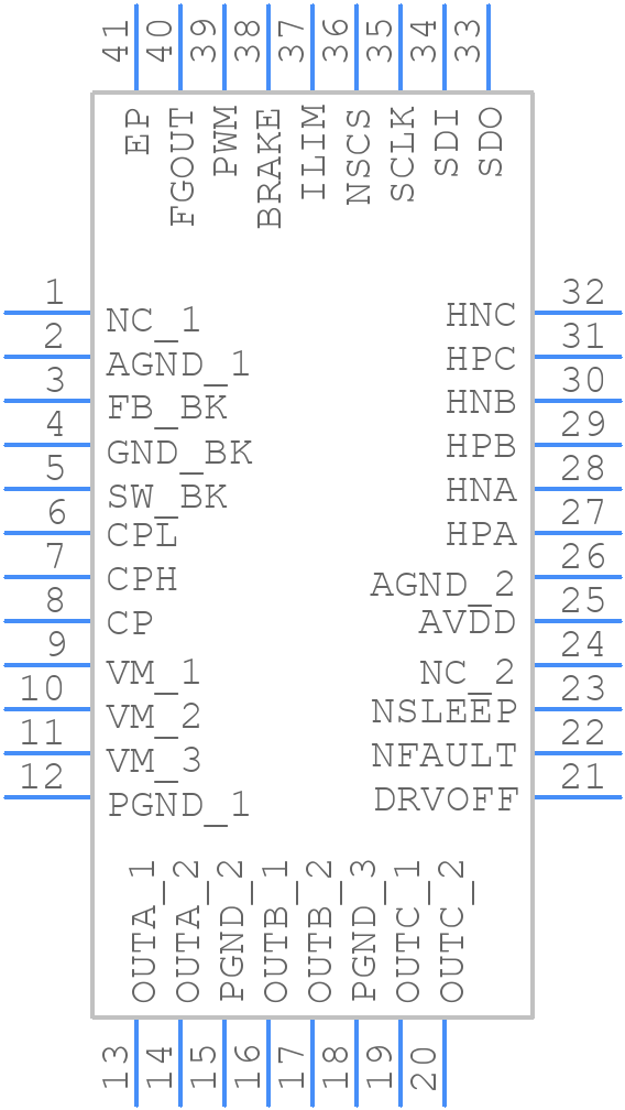 MCT8316Z0RQRGFRQ1 - Texas Instruments - PCB symbol