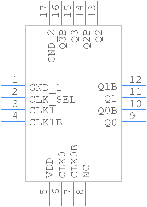 SI53340-B-GMR - Silicon Labs - PCB symbol