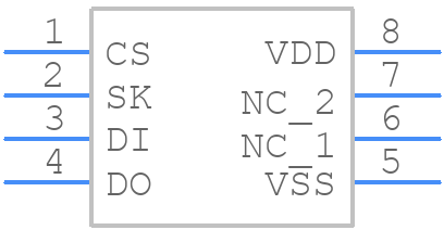HT93C46(8SOIC-A) - Holtek - PCB symbol
