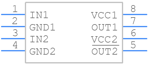 LTC1693-2CS8#PBF - Analog Devices - PCB symbol