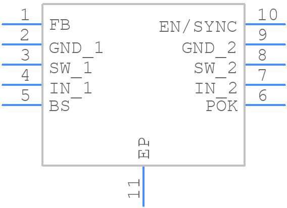 MP28115DQ-LF-P - Monolithic Power Systems (MPS) - PCB symbol