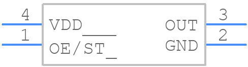SiT8208_7.0 x 5.0 - SiTime - PCB symbol