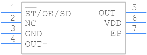 SiT9002_7.0 x 5.0 - SiTime - PCB symbol