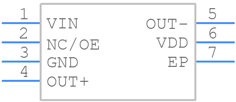 SiT3372_5.0 x 3.2 - SiTime - PCB symbol