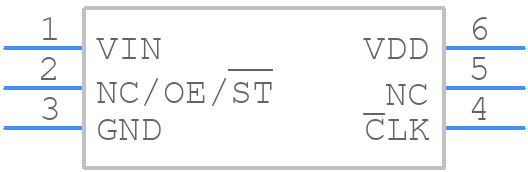 SiT3808_7.0 x 5.0 - SiTime - PCB symbol