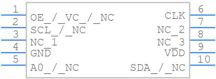 SiT5156_5.0 x 3.2 - SiTime - PCB symbol