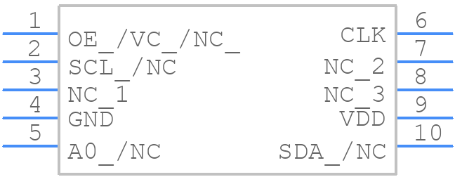 SiT5356_5.0 x 3.2 - SiTime - PCB symbol