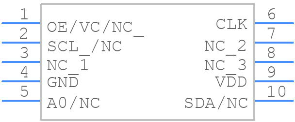 SiT5346_5.0 x 3.2 - SiTime - PCB symbol
